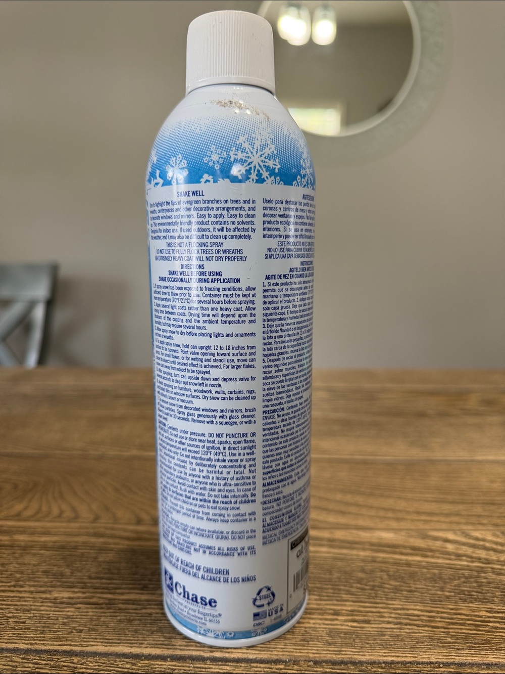 Sanita Snow Foam Spray - Blue and White Holiday Snow - Picture 2 of 2